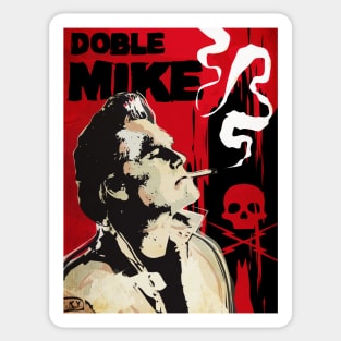 Doble Mike art print Sticker